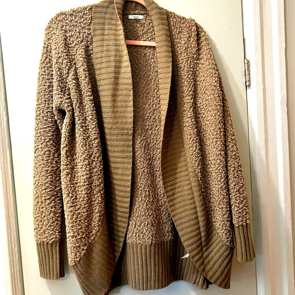 Sherpa teddy cardigan